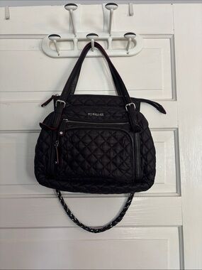 MZ Wallace Quilted Everywhere Satchel Bag - Black